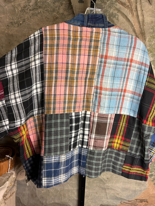 5573 Lodge Flannel Cardigan-Mix B