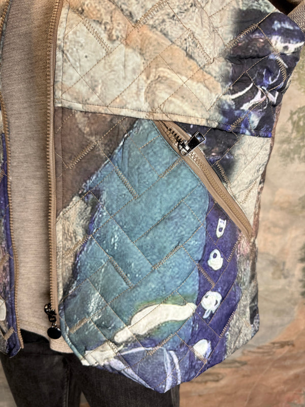 25722 Double Zip Puffer Vest