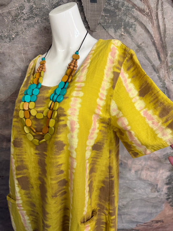 90847T-62 San Fran Dress-Mustard