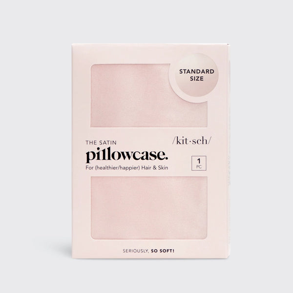 KITSCH Silky Satin Pillowcase-Blush