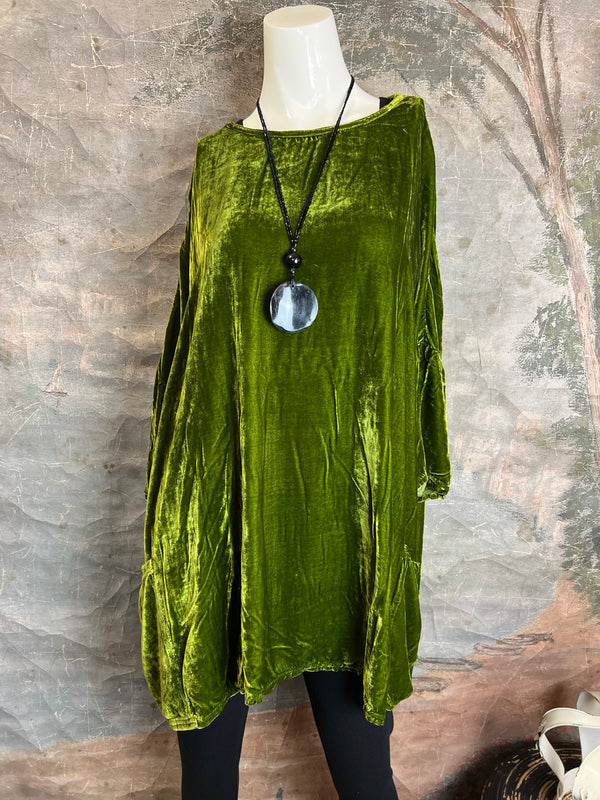 6024 CUTLOOSE Velvet 2 Pkt Top-FRog