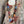 Load image into Gallery viewer, Boho waffle knit tunic top with abstract art print in earthy tones, styled with colorful chain necklace on mannequin - 2
