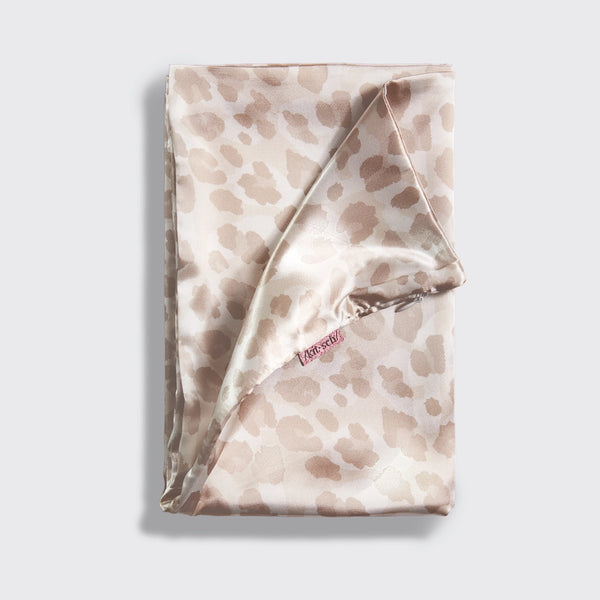 KITSCH Silky Satin Pillowcase-Leopard