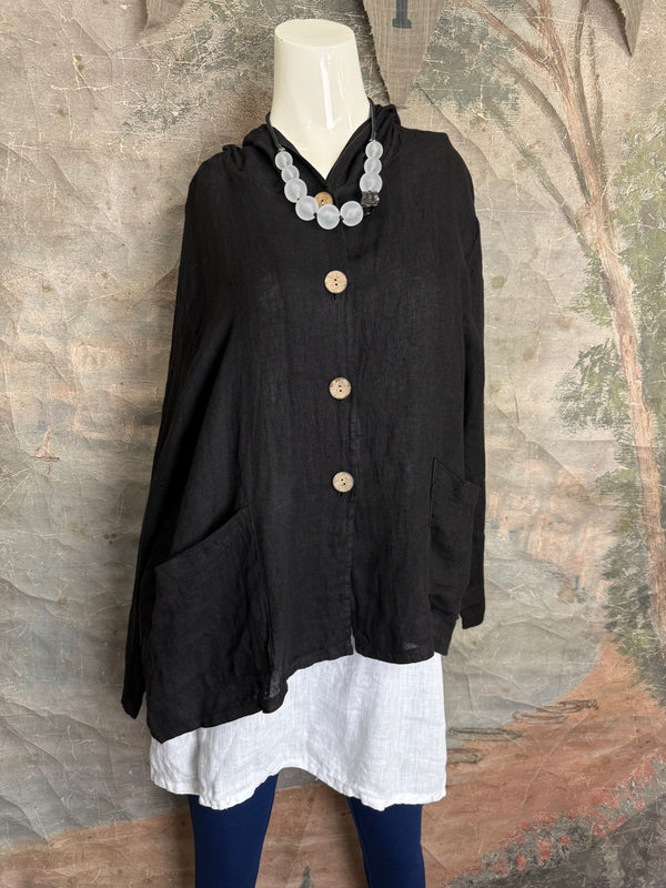 92112-62 Hoodie Jacket-Black