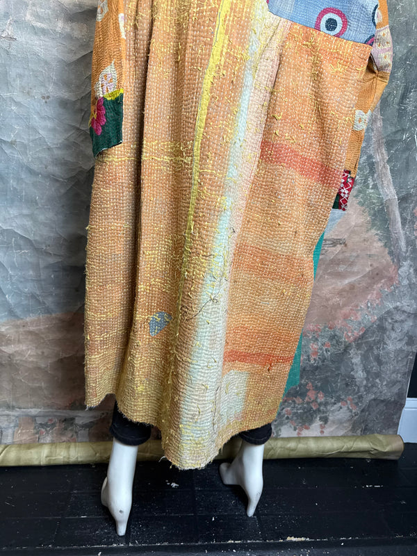 JG-183 Kantha Sunrise Coat-MIX 4