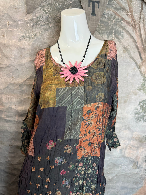 25517 Crushed Sharkbite Dress