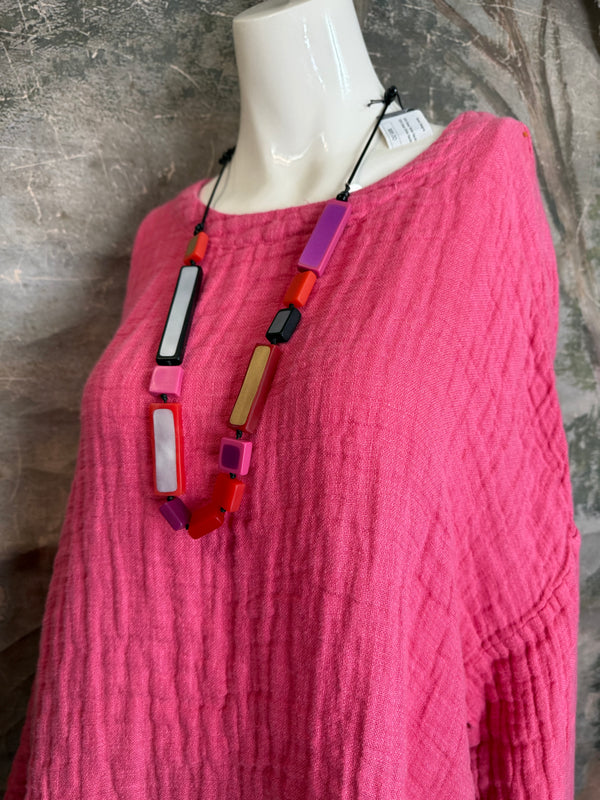 PW8815 We The Free Pucker Tunic-Lilac Purple