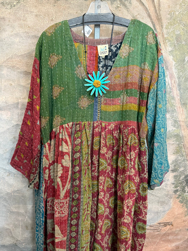 JG-156 Kantha Sunrise Dress-1 MIX