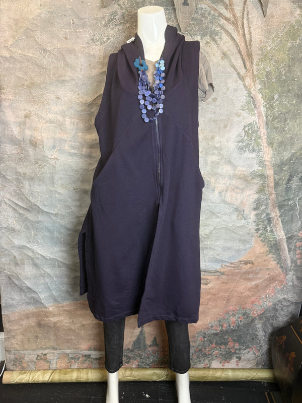 2626AU Zip Hoodie Vest-Purple