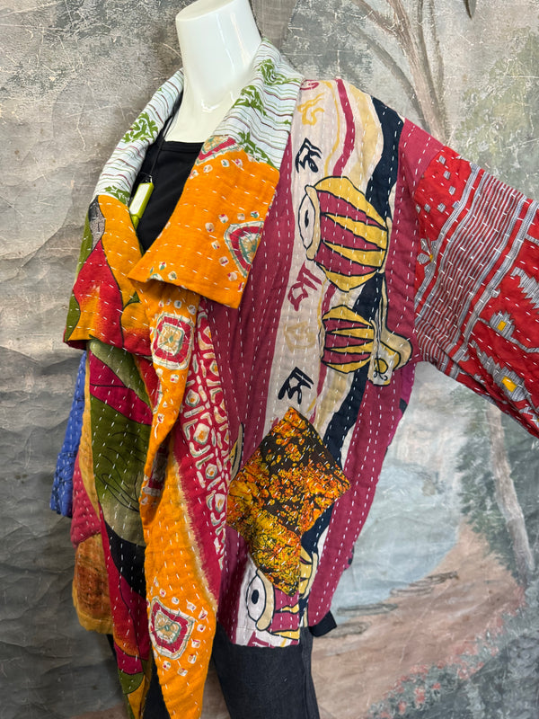 SS6148 Funky Kantha Jacket-Marley A