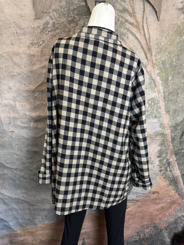 2500-2077 Plaid Placket Shirt-Fennel