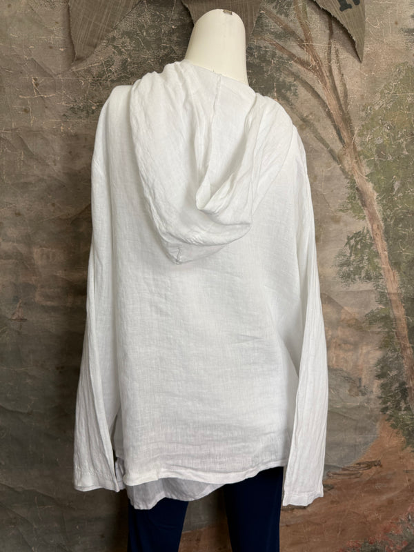 92112-62 Hoodie Jacket-White