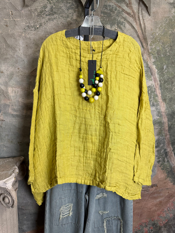 PW8815 We The Free Pucker Tunic-Lime