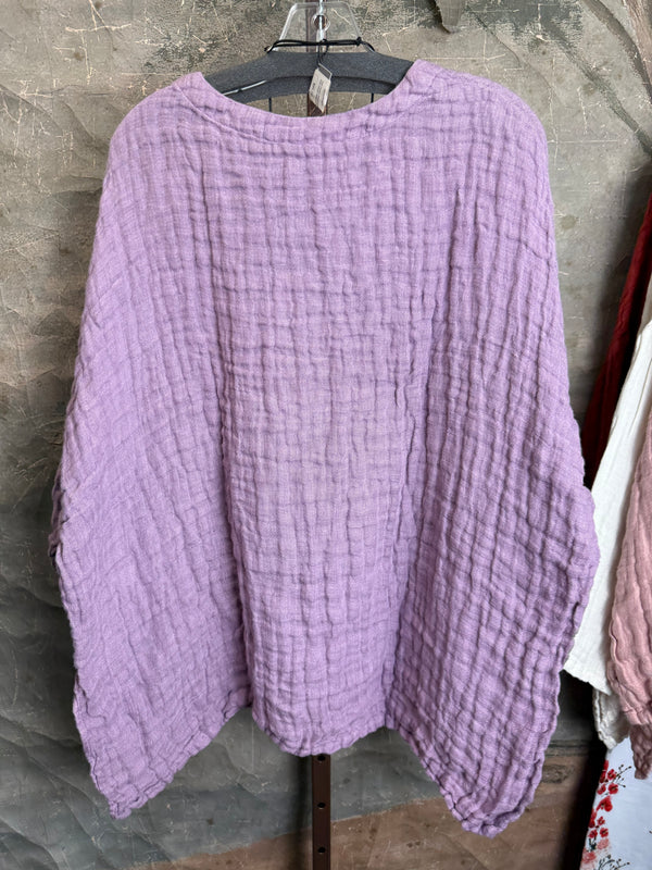 PW8815 We The Free Pucker Tunic-Lilac Purple