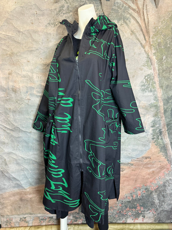 1029 City Scribble Jacket-Green