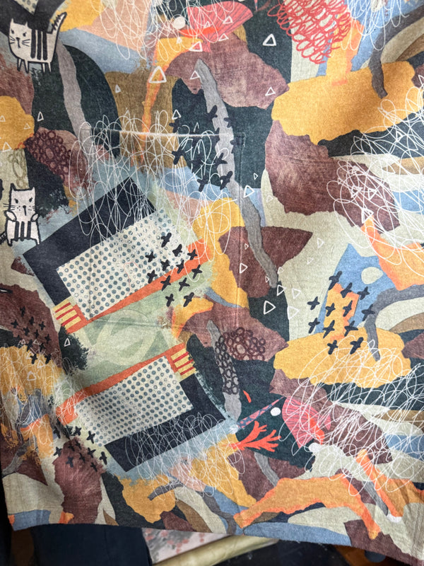 C103 Brushed Hooded Duster