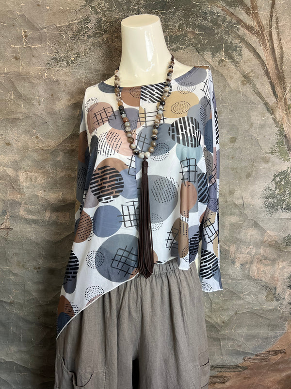 25071 Mesh Print Toppper