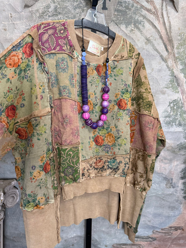 PL-C832 Patchwork Sweatshirt