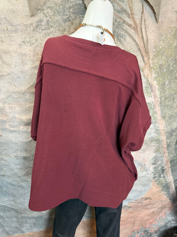 8300-3061 Pullover Vest Topper-Red Indigo