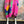 Load image into Gallery viewer, 90617P-23 Linen Paint Dress-Fuchsia
