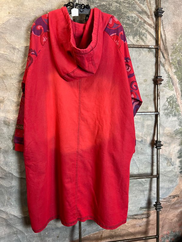 TBG2401 Oversized Sweatshirt-Red