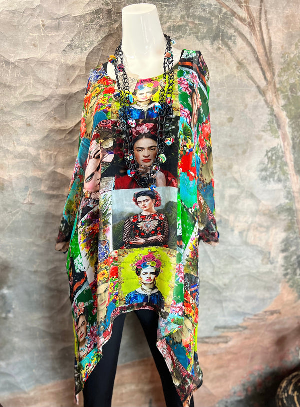 VC135CUTOP Frida Kahlo Cover Up