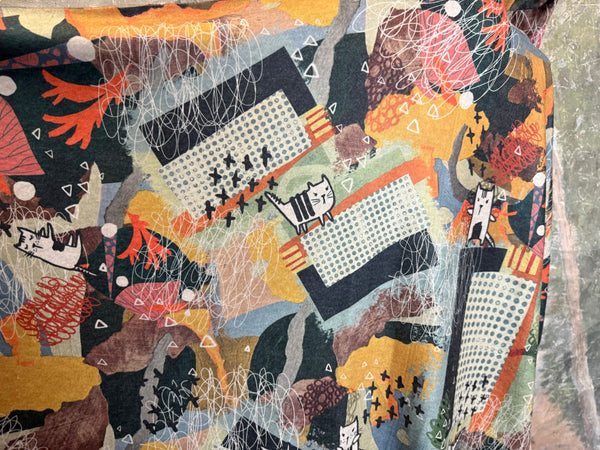 C103 Brushed Hooded Duster