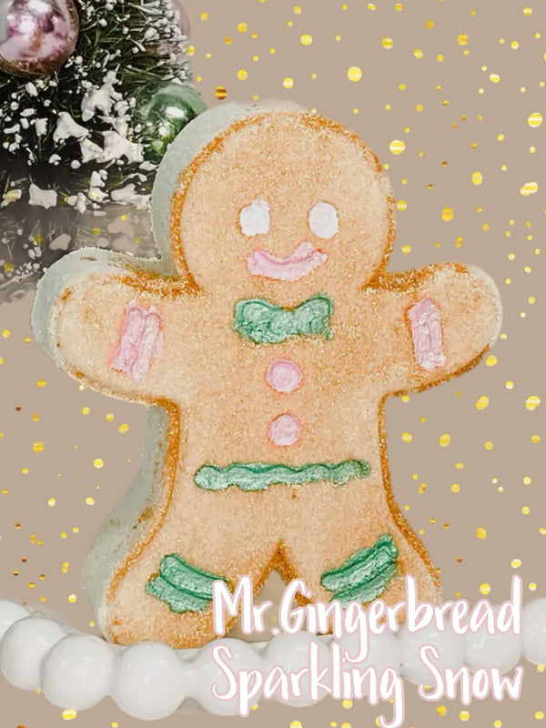 1101 Holiday Bath Bomb Fizzys-Mr.Gingerbread