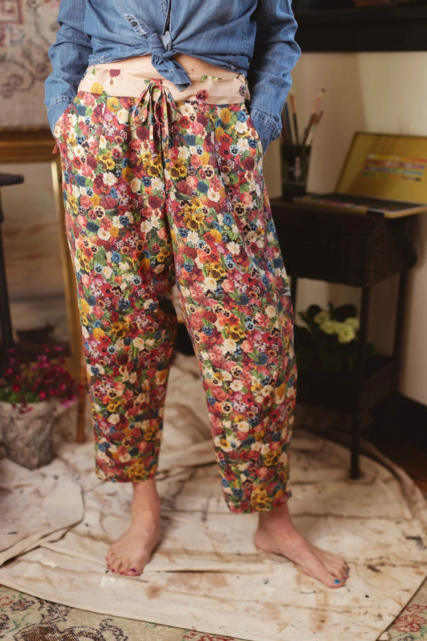 MOTS Linen Crop Artist Pant-Art of life