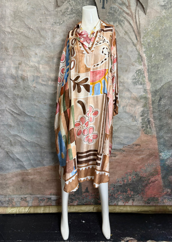 6615 Silk Artsian Dress