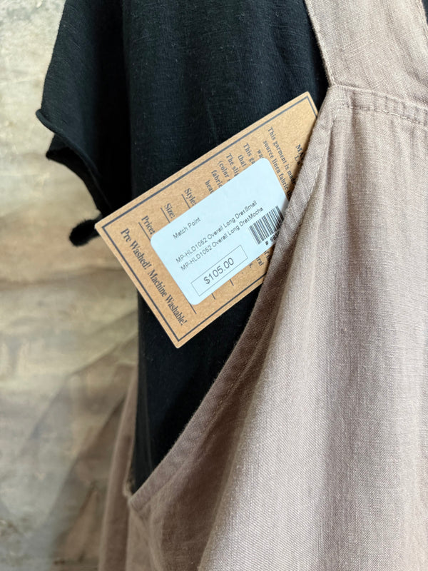 MP- HLD1052 OVERALL LONG DRESS-Mocha