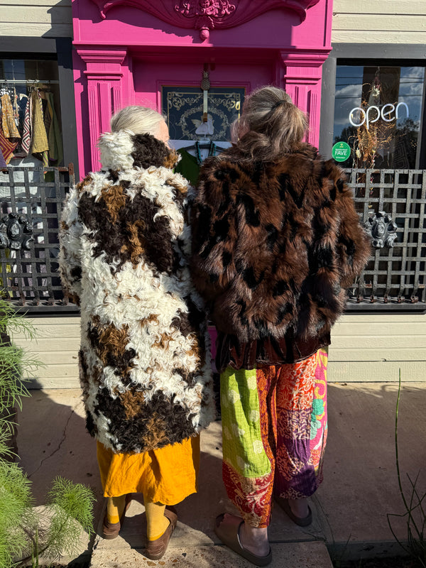 5764 Faux Fur Mink Short Coat