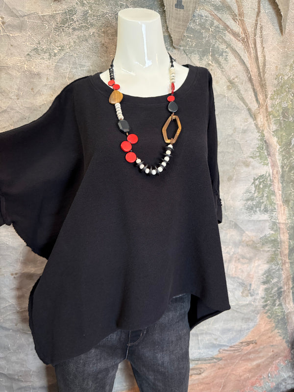 8300-3061 Pullover Vest Topper-Black