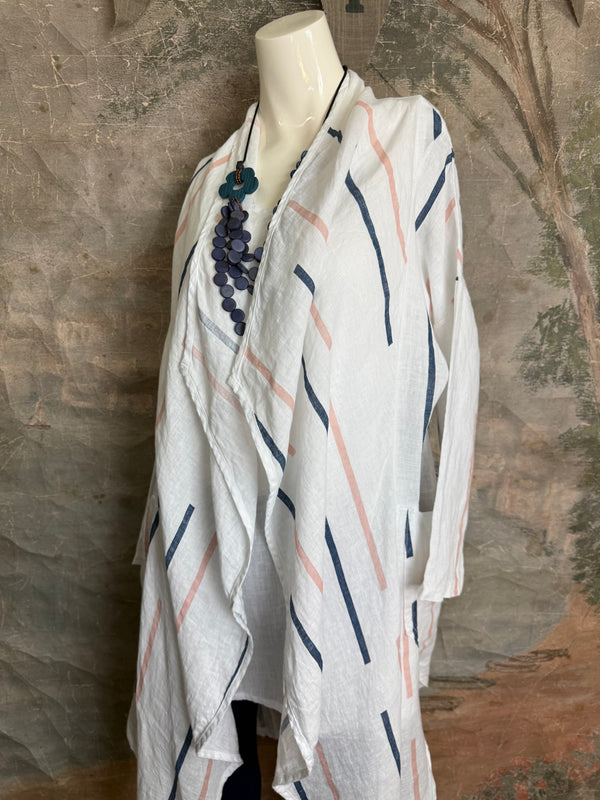 91511-S Stripe Throw Duster