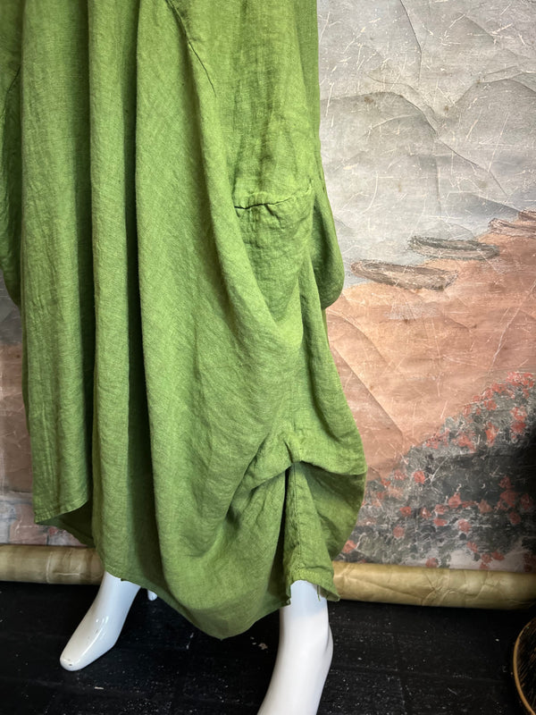 3197 Linen 2PTK Detailed Skirt-KIWI