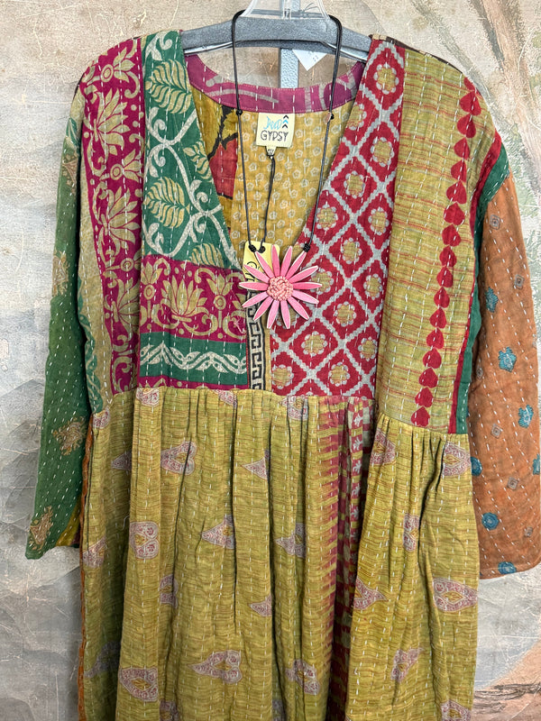 JG-156 Kantha Sunrise Dress-2 MIX