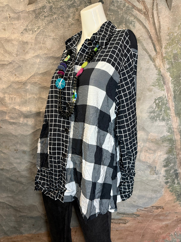 2550 Crushed Plaid Mix Shirt