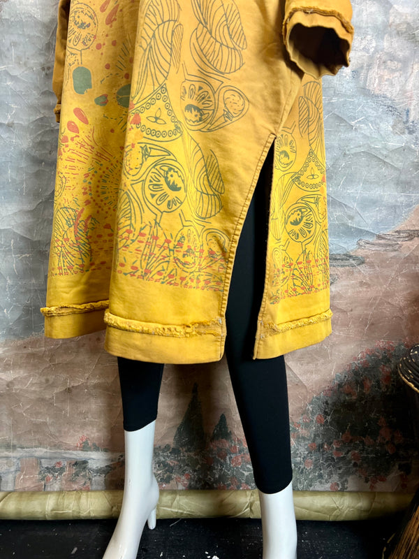 TBG Artdeco Sweatshirt Dress-YEllow