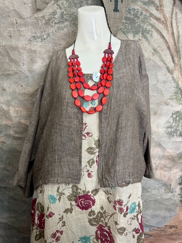 MP-MT348 Bolero With Button-Mud