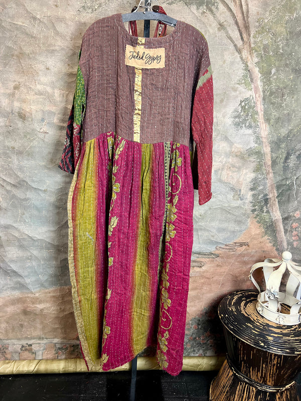 JG-156 Kantha Sunrise Dress-Mix 6