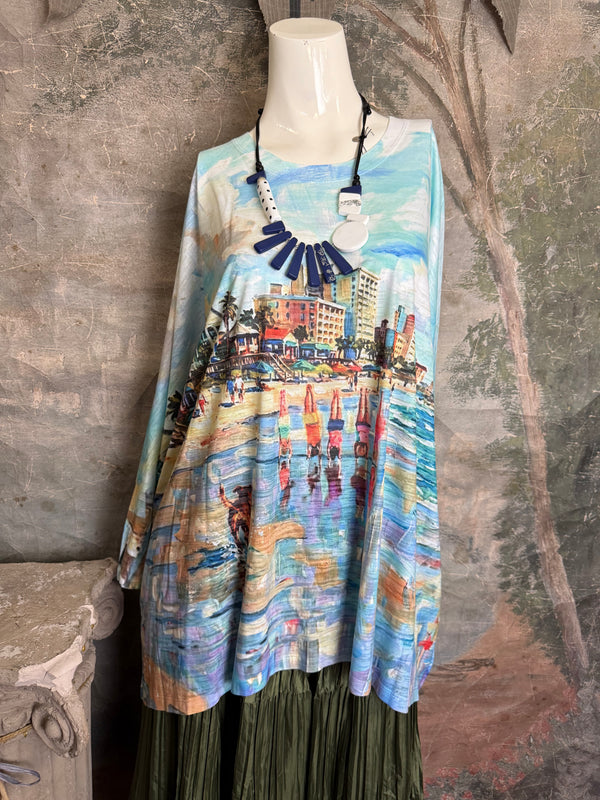 T722BO Burnout One Size Top-Beach Trip 30A
