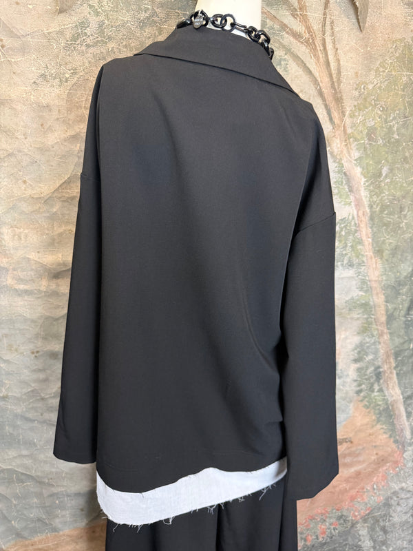 69583 Chic Blazer Jacket W/Trim