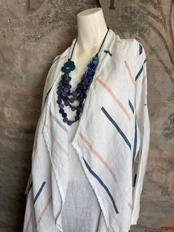 91511-S Stripe Throw Duster