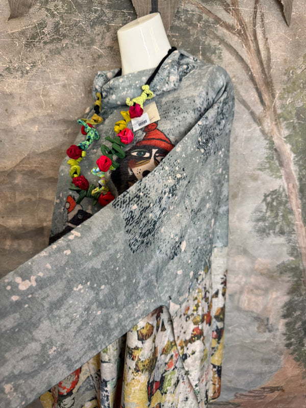 T1097 Cowlneck Dolman Slv Top-Jolly Buddy