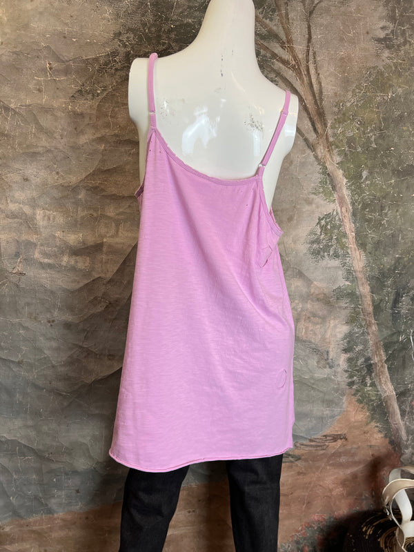 RE-10 Raw Edges Lace Cami Tank