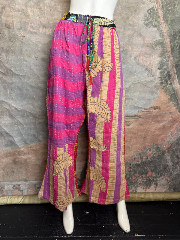 2007W Wide Leg Kantha Pants-Mix 1