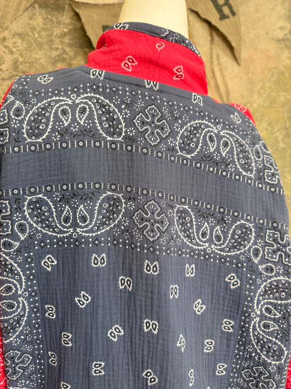 5756 Bandana Mix Cardigan