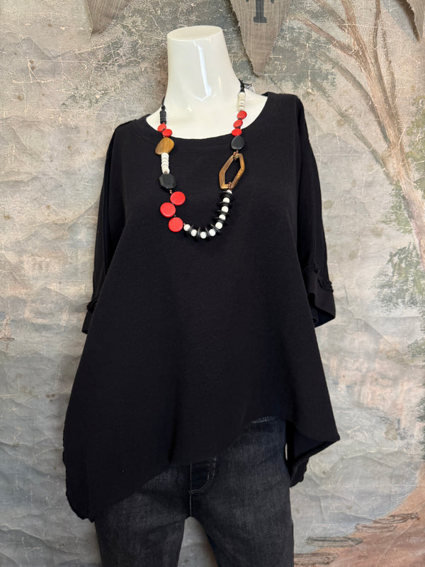 8300-3061 Pullover Vest Topper-Black