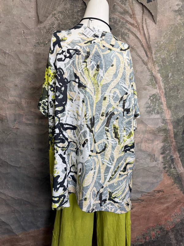 T1640K Vneck Dolman Top-Evening Glow