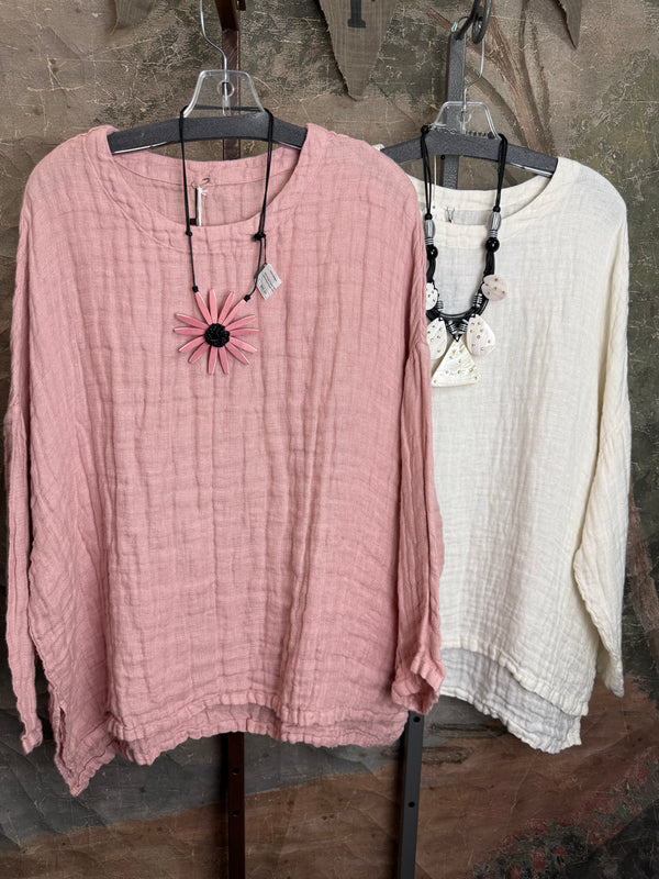 PW8815 We The Free Pucker Tunic-Lilac Purple